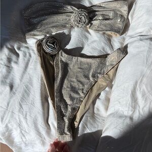 Meshki rhinestone bikini